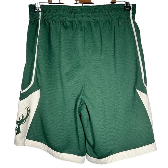 Nike NBA Green Mens Milwaukee Bucks Authentic Shorts Size M 34 - Picture 5 of 15